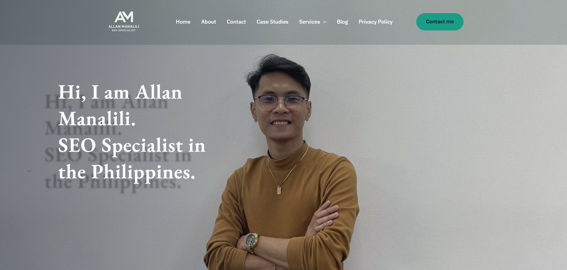 a home page photo of my website