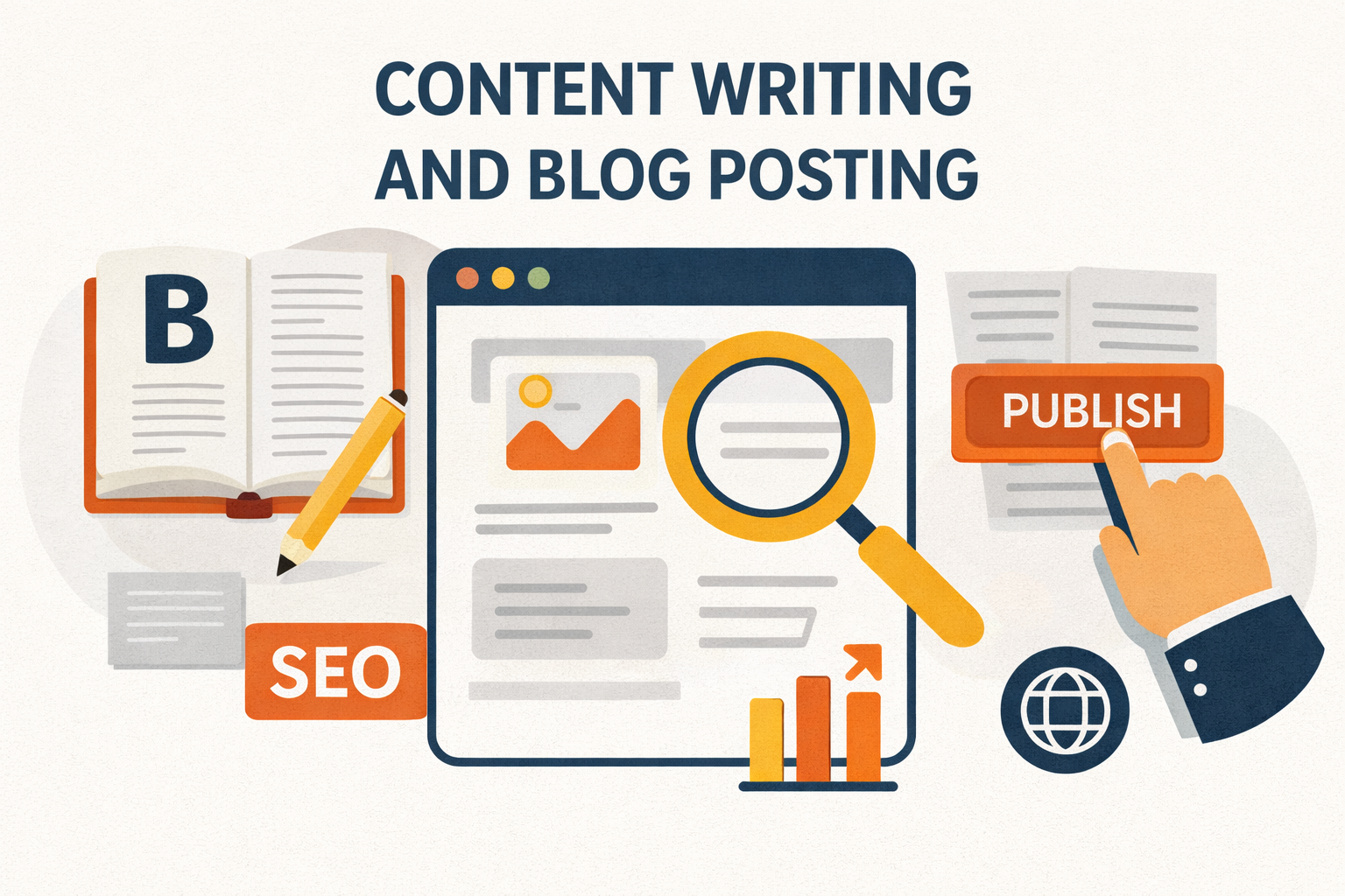 a image of content and blog posting services